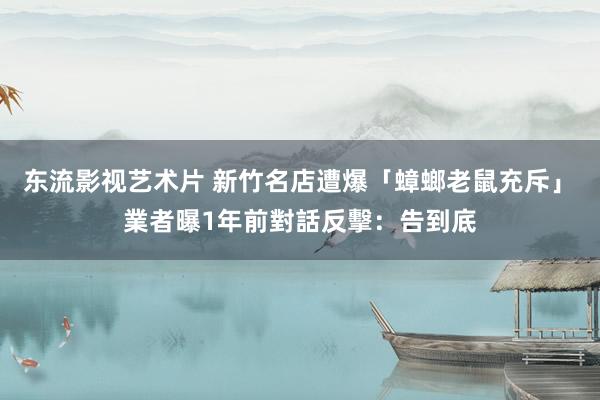 东流影视艺术片 新竹名店遭爆「蟑螂老鼠充斥」　業者曝1年前對話反擊：告到底