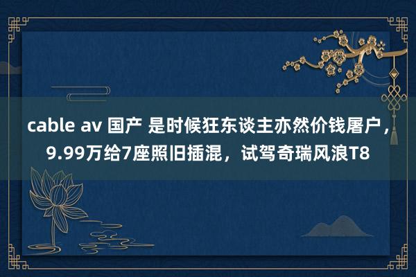 cable av 国产 是时候狂东谈主亦然价钱屠户，9.99万给7座照旧插混，试驾奇瑞风浪T8